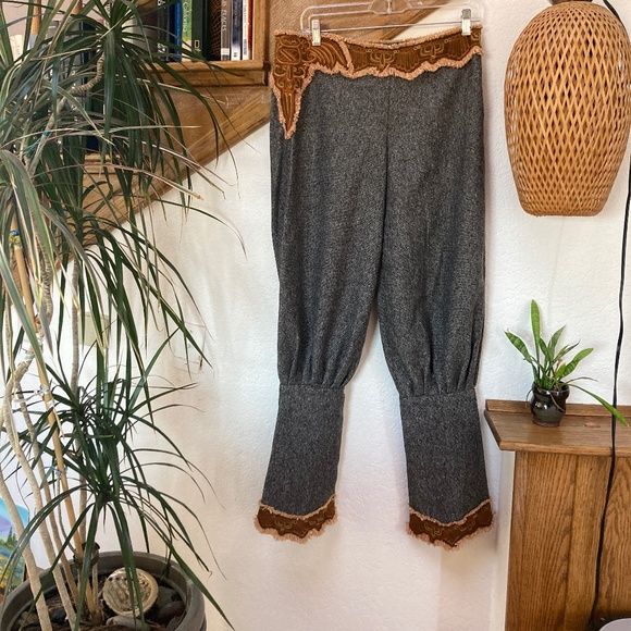 Grey wool harem pants aladdin pants Anuttara crafts - Picture 2 of 15